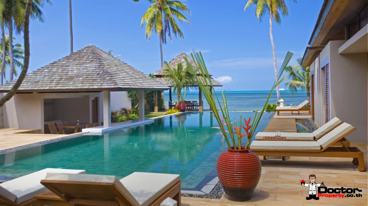 5 Bedroom Beachfront Pool Villa – Nathon, Koh Samui – For Sale